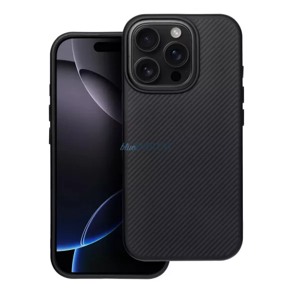 HUSĂ! - Carcasă compatibilă Carbon Elite Mag Cover MagSafe pentru iPhone Air - negru