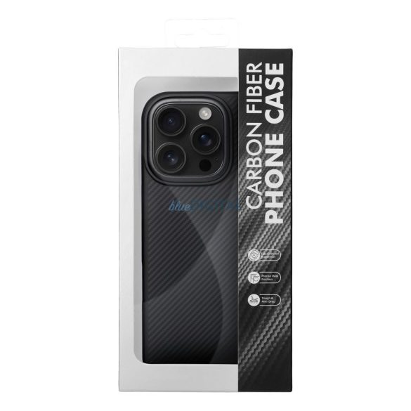 HUSĂ! - Carcasă compatibilă Carbon Elite Mag Cover MagSafe pentru iPhone Air - negru