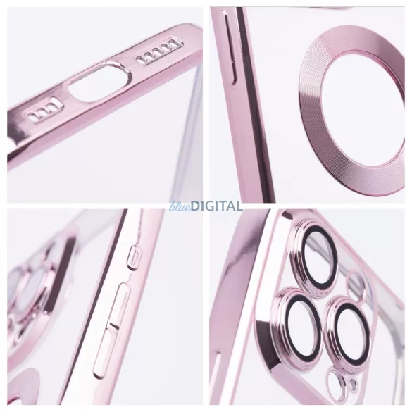 HUSĂ! - Carcasă GLAM pentru iPhone Air - roz transparent