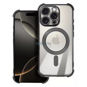 HUSĂ! - Carcasă compatibilă ANTISHOCK ELECTRO MagSafe pentru iPhone Air - negru