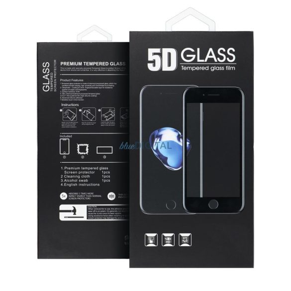 Sticlă temperată 5D mată cu finisaj negru pentru iPhone Air
