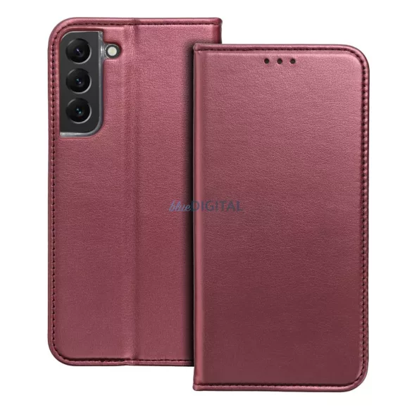 HUSĂ! - Carcasă de carte SMART MAGNETO Samsung Galaxy A17 4G/5G - burgundy