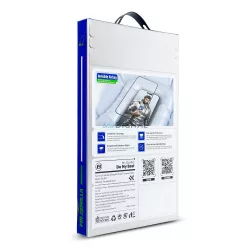  BlueO Mr. Monkey Glass Airbag Sticlă temperată anti-rupere cu finisaj negru pentru iPhone 17