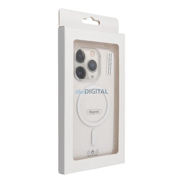 Drop Glue Inel colorat MagSafe caz compatibil Samsung Galaxy A17 4G/5G - alb