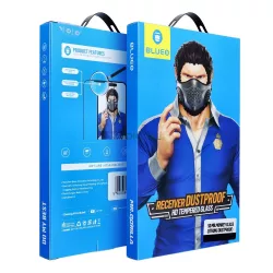   BlueO Mr. Monkey Glass Sticlă temperată rezistentă la praf cu margini negre pentru iPhone 17 Pro Max