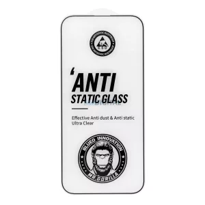 BlueO Mr. Monkey Glass Sticlă temperată puternică HD cu finisaj negru pentru iPhone 17 Pro Max
