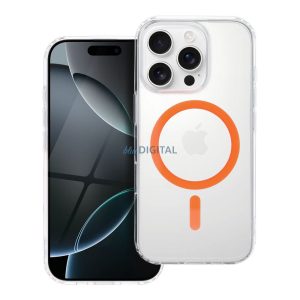 HUSĂ! - Picătură de lipici colorat inel MagSafe caz compatibil Samsung Galaxy A17 4G/5G - portocaliu