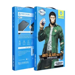   BlueO Mr. Monkey Glass Sticlă temperată puternică mată cu finisaj negru pentru iPhone 17