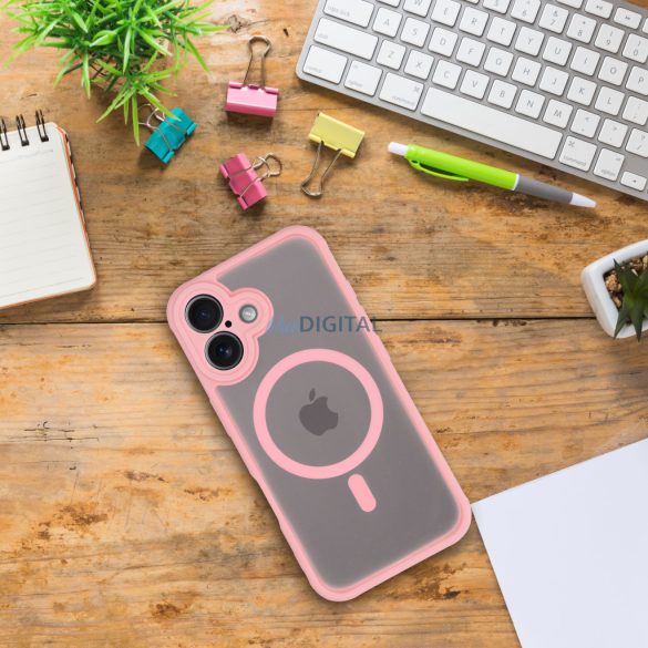 HUSĂ! - Husă FULL MATTE MAG COVER compatibilă cu MagSafe pentru SAMSUNG A17 roz deschis