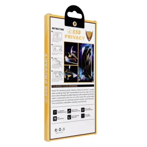 OG Premium Privacy Glass 6D Sticlă temperată cu margine neagră pentru iPhone 17 Pro