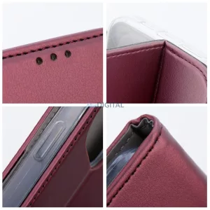 HUSĂ! - SMART MAGNETO carte caz Xiaomi Redmi 15C 4G - burgundy