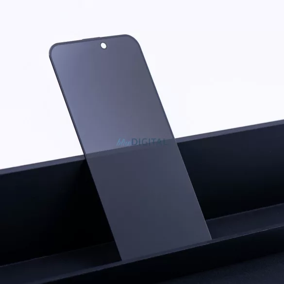 OG Premium Privacy Glass 6D anti-reflexie din sticlă temperată cu margine neagră pentru Xiaomi Redmi 15 4G