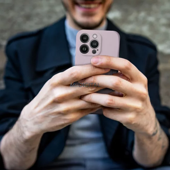 HUSĂ! - SILICONE MAG COVER caz compatibil cu MagSafe pentru XIAOMI Redmi 15C roz