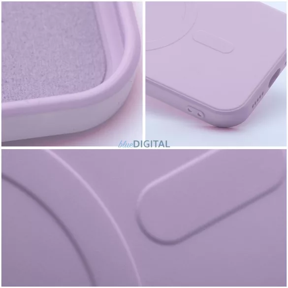 HUSĂ! - SILICONE MAG COVER caz compatibil cu MagSafe pentru XIAOMI Redmi 15C roz