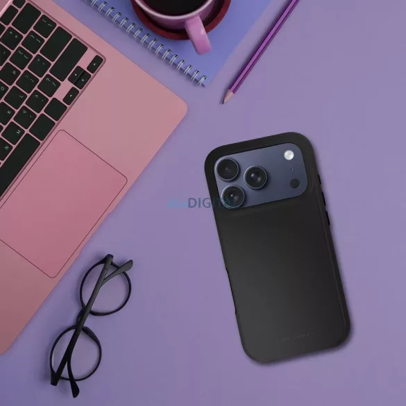 HUSĂ! - Carcasă ROAR RAINBOW BUMPER compatibilă cu MagSafe pentru IPHONE 16 Pro negru