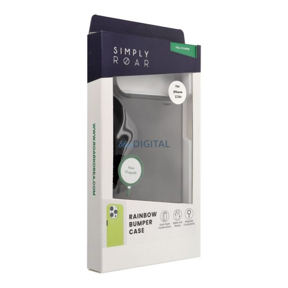 HUSĂ! - Carcasă ROAR RAINBOW BUMPER compatibilă cu MagSafe pentru IPHONE 17 Air negru