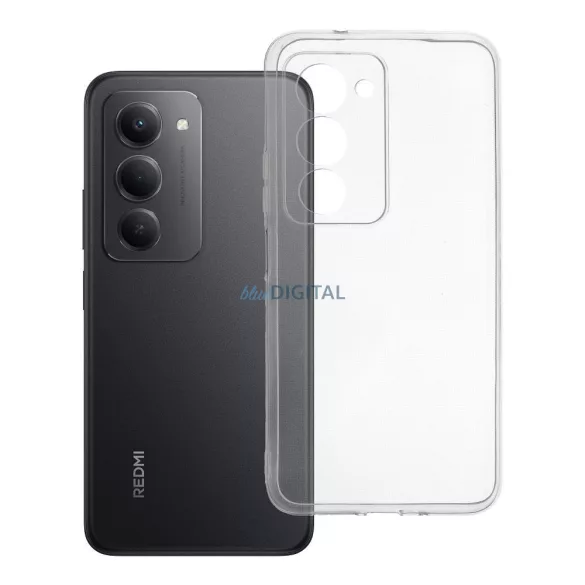 HUSĂ! - CLEAR Case Carcasă de 2 mm cu protecție pentru cameră Xiaomi Redmi 15 4G - transparentă