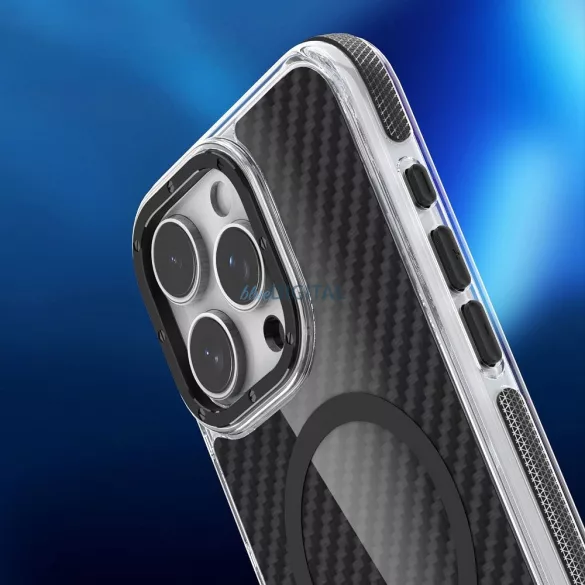 HUSĂ! - FIBER caz comapitble cu MagSafe pentru IPHONE 16 PRO negru