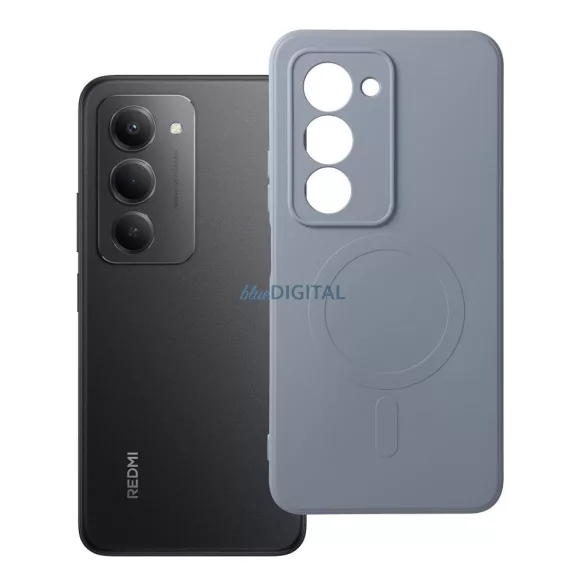 HUSĂ! - SILICONE MAG COVER caz compatibil cu MagSafe pentru XIAOMI Redmi 15 4G albastru deschis