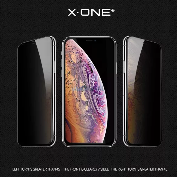 X-ONE Full Cover Extra Strong Privacy - iPhone 17 Air (adeziv complet) sticlă temperată 9H