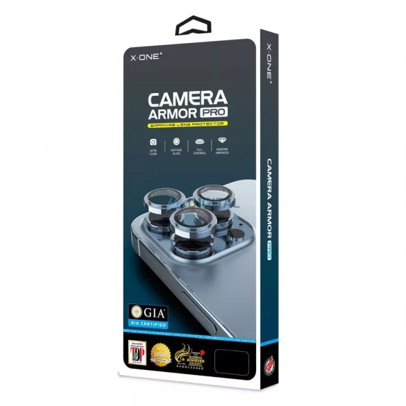 X-ONE Sapphire Camera Armor Pro - pentru iPhone 17 Pro - argintiu