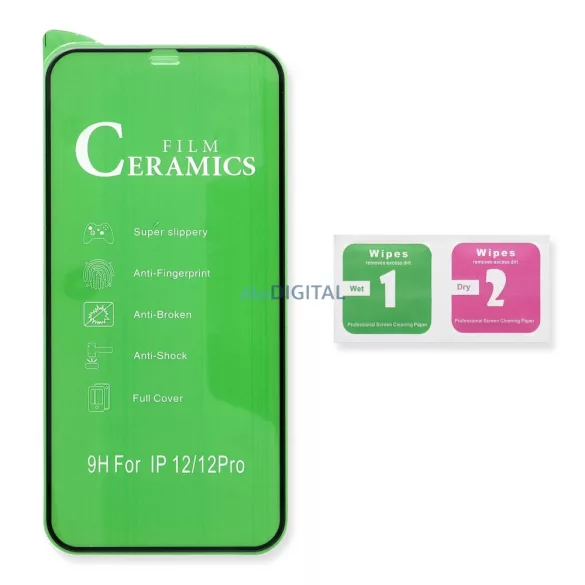 Sticlă ceramică 5D Full Glue - pentru Xiaomi Redmi 15 4G negru