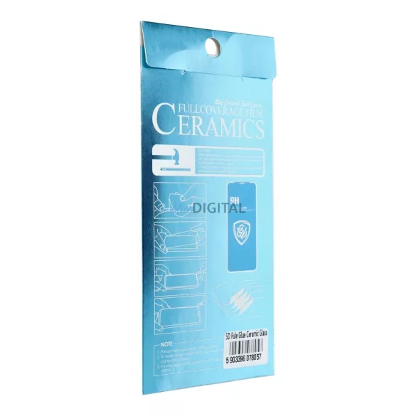 Sticlă ceramică 5D Full Glue - pentru Xiaomi Redmi 15 4G negru