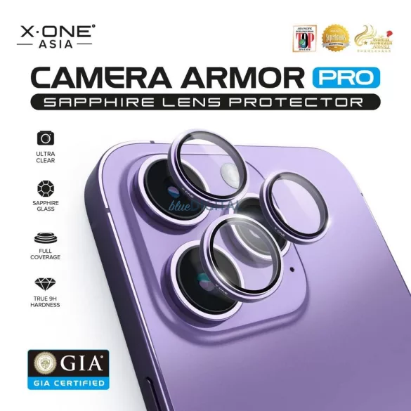 X-ONE Sapphire Camera Armor Pro - pentru iPhone 17 - argintiu