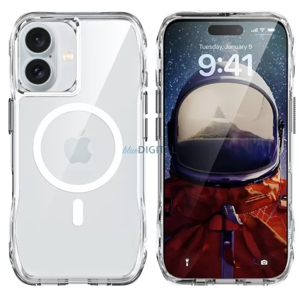 HUSĂ! - Carcasă ROAR SLIM DEFENDER compatibil MagSafe pentru IPHONE 15 transparent