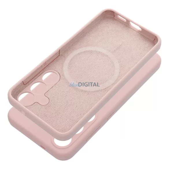 HUSĂ! - carcasă SILICONE 2mm pentru HONOR 400 SMART compatibil cu MagSafe roz nisip