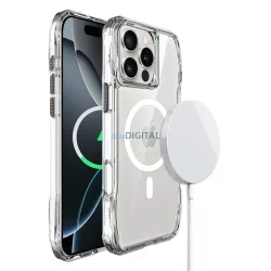   HUSĂ! - Carcasă ROAR SLIM DEFENDER compatibil MagSafe pentru IPHONE 16 Pro transparent