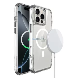 HUSĂ! - Carcasă ROAR SLIM DEFENDER compatibil MagSafe pentru IPHONE 16 Pro transparent