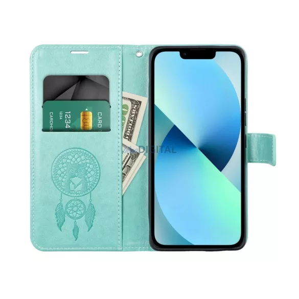 HUSĂ! - MEZZO Geantă de carte MOTOROLA G56 dreamcatcher verde