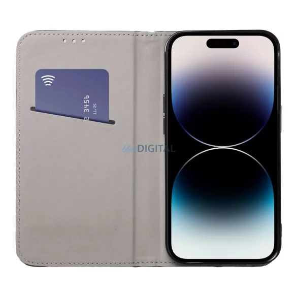 HUSĂ! - Geantă de carte SMART MAGNETO pentru MOTOROLA G06 burgundy