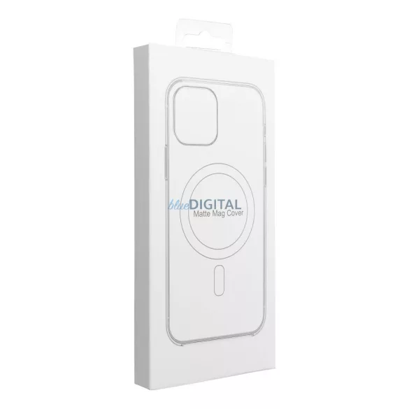 HUSĂ! - Husă FULL MATTE MAG COVER compatibilă cu MagSafe pentru IPHONE 12 albastru