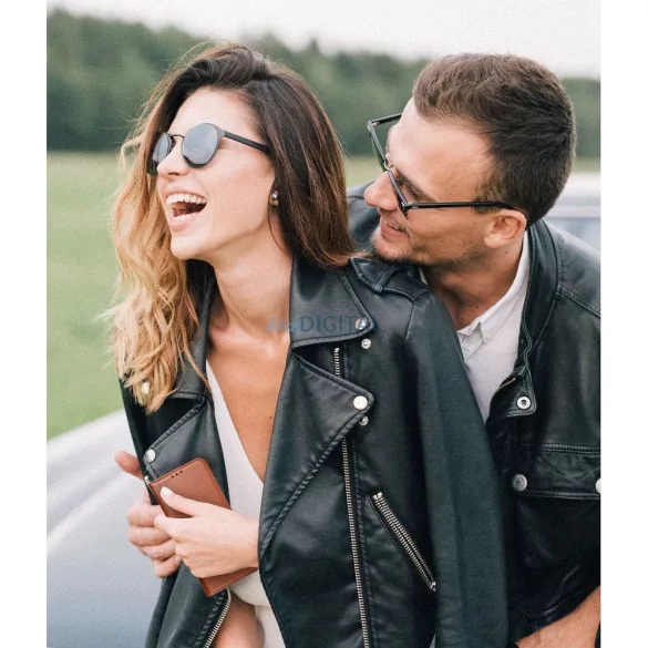 HUSĂ! - Piele Smart Pro Book Cases iPhone 17 Pro Max - maro