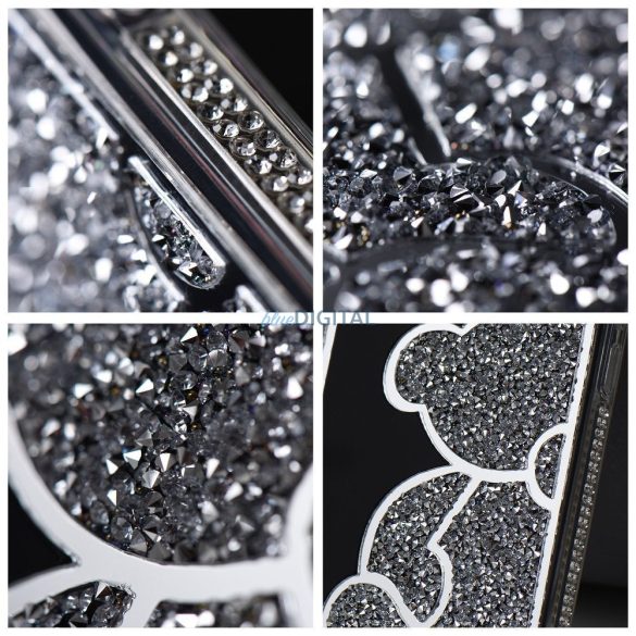 Husă TEDDY BEAR Samsung Galaxy A17 4G/5G - argintiu