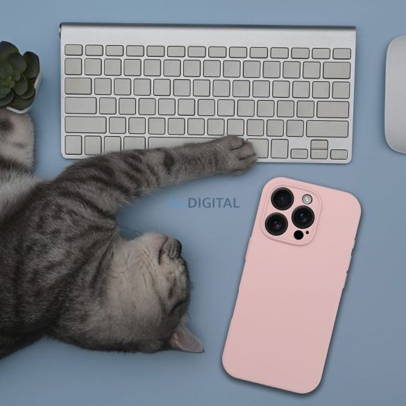 HUSĂ! - Carcasă SILICONE 2mm MagSafe compatibilă pentru iPhone Air - roz pastel