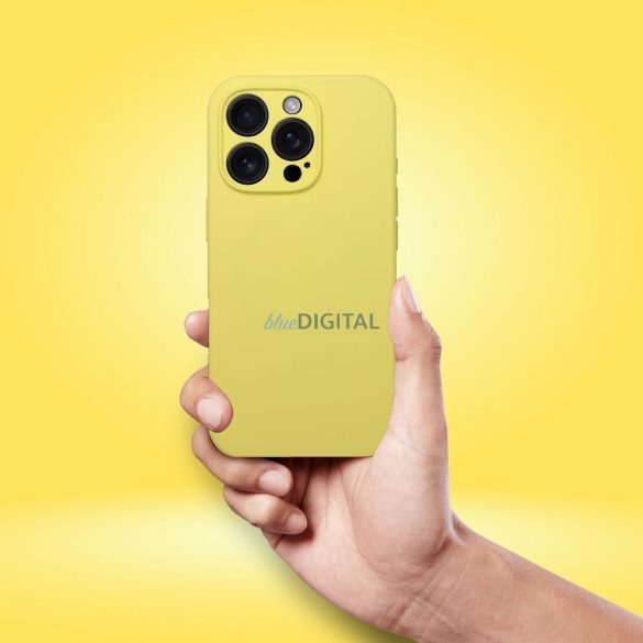 HUSĂ! - Carcasă SILICONE 2mm MagSafe compatibilă pentru iPhone Air - galben lămâie