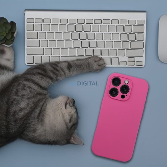 HUSĂ! - Carcasă SILICONE 2mm MagSafe compatibilă pentru iPhone Air - roz