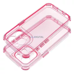   HUSĂ! - Carcasă MATRIX CLEAR pentru iPhone 17 Pro - roz pudră
