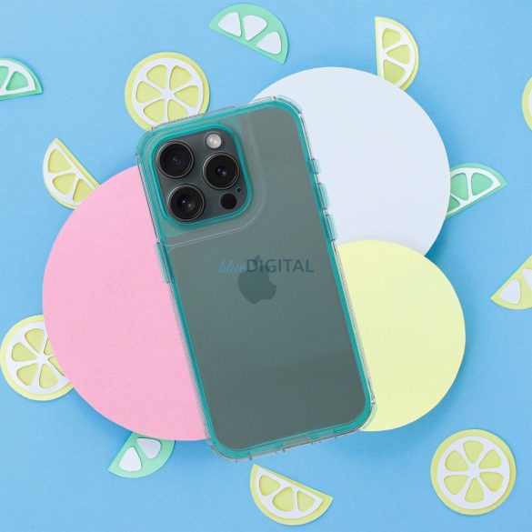 HUSĂ! - Carcasă MATRIX CLEAR pentru iPhone Air - albastru turcoaz