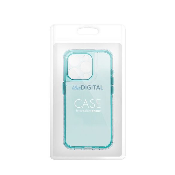 HUSĂ! - Carcasă MATRIX CLEAR pentru iPhone Air - albastru turcoaz