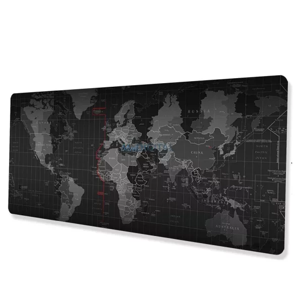 Suport pentru mouse / tastatură "Harta lumii" 30 x 80 x 2 mm RC-K-1073 negru