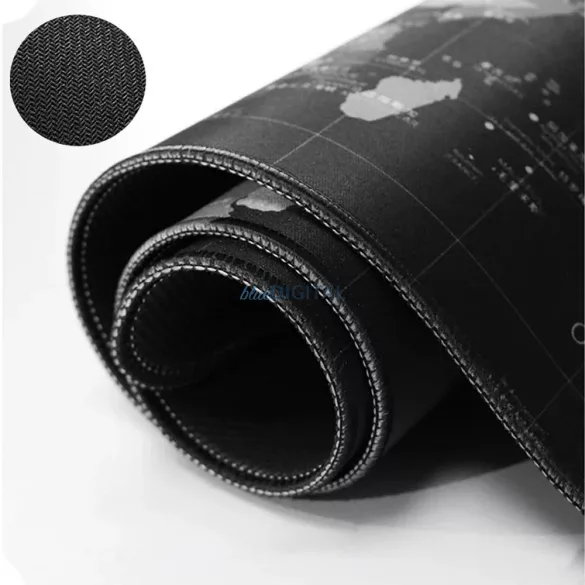 Suport pentru mouse / tastatură "Harta lumii" 30 x 80 x 2 mm RC-K-1073 negru