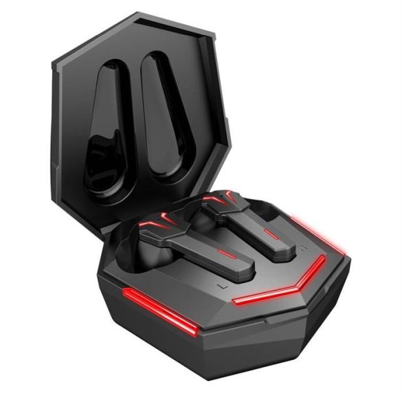 Căști Bluetooth TWS ART AP-TW-G10 GAMING cu microfon și stație de andocare cu tip C negru