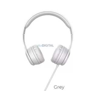Căști cu fir HOCO cu microfon jack de 3,5 mm W21 gri