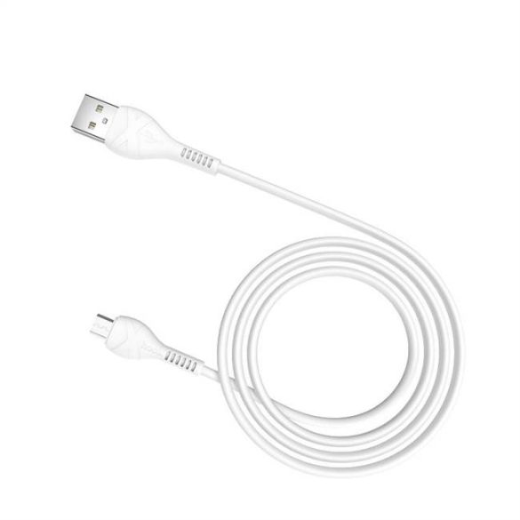 Cablu HOCO Cablu de date pentru încărcare cu energie rece pentru Micro 1 metru alb