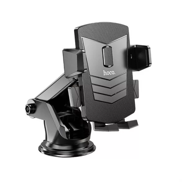 Suport auto HOCO pentru parbriz / consolă centrală DAVID un buton CA83 negru