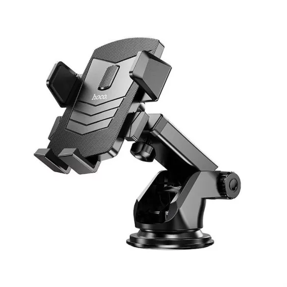 Suport auto HOCO pentru parbriz / consolă centrală DAVID un buton CA83 negru